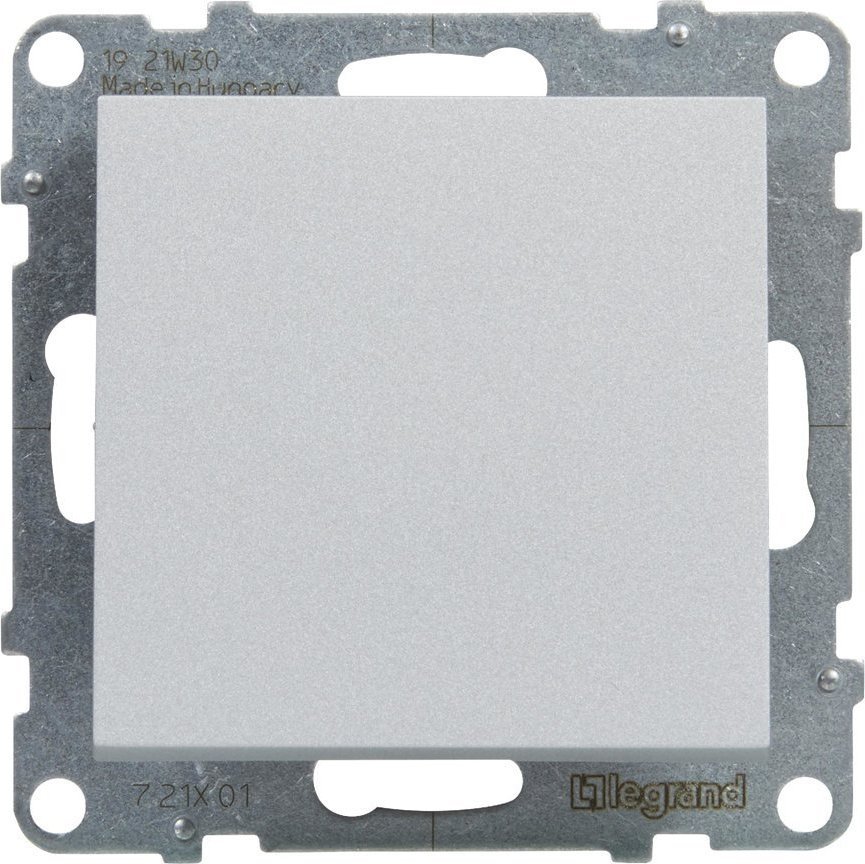 Legrand SUNO - Łacznik jednobiegunowy - 10 AX - 250 V~ - zaciski automatyczne, Aluminium - Legrand 721301 himp