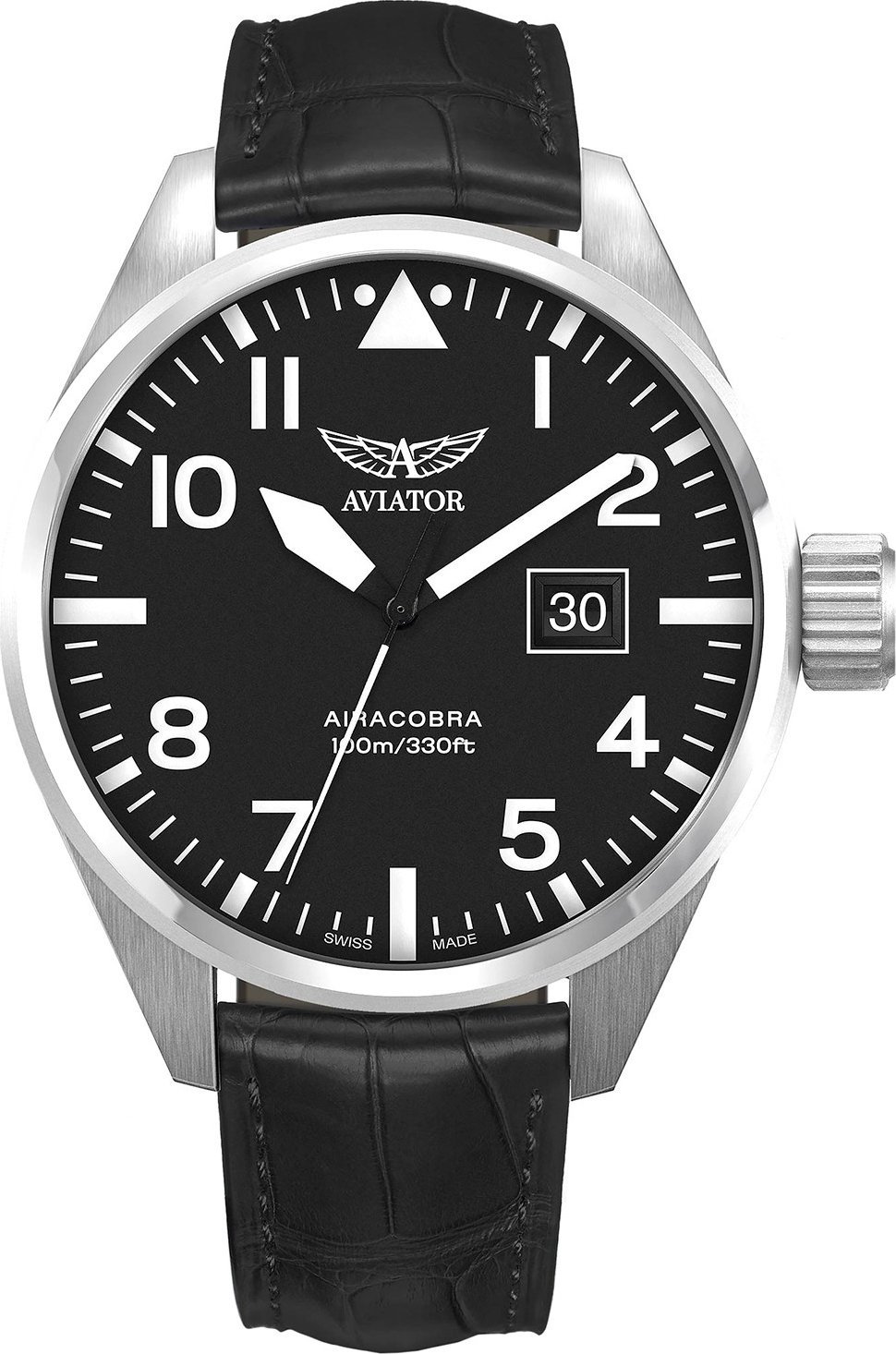 Zegarek Aviator Zegarek męski Aviator V.1.22.0.148.4 czarny