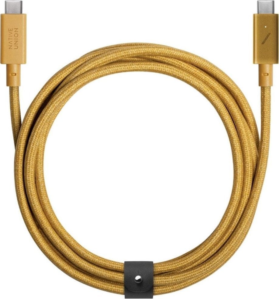 Kabel USB Native Union USB-C - USB-C 2.4 m Złoty (BELT-PRO2-KFT-NP)