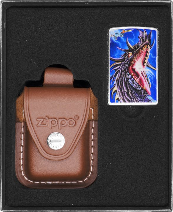 Zestaw ZIPPO Zapalniczka MAZZI DRAGON Prezentowy No2