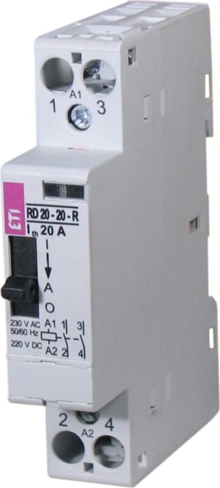 Eti-Polam Stycznik modułowy 20A 230V AC 2Z 0R R20-20-R-230V AC 002464040
