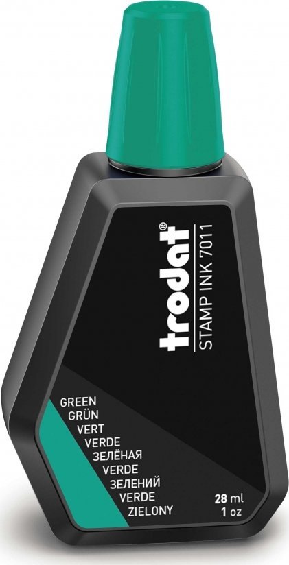 Trodat Tusz do stempli zielony 28 ml