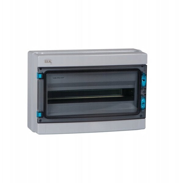 Rozdzielnica natynkowa Kanlux 38453 KDB-IP65-S18T 1x18 IP65 drzwi transparentne szary