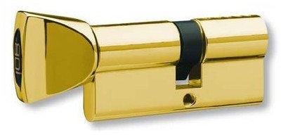 LOB Wkładka bębenkowa z gałką WG-54 30x50mm mosiądz WG-34M