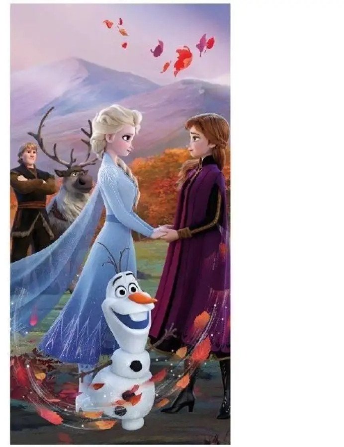 Paplūdimio rankšluostis Frozen 2 Wind, 70 x 140 cm.