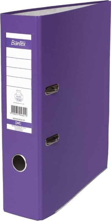Segregator Bantex XXL dźwigniowy A4 80mm fioletowy (371849)
