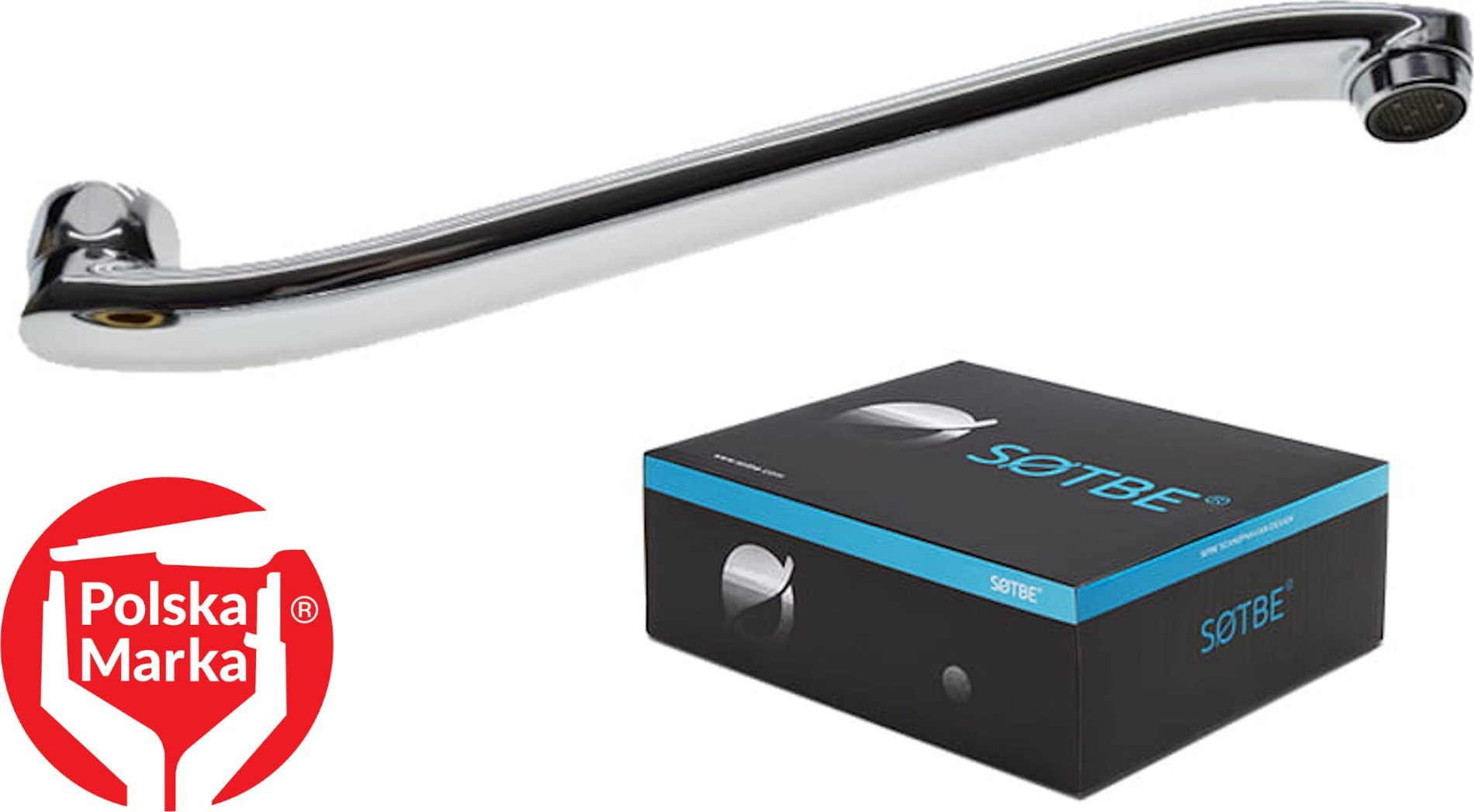 Wylewka Sotbe SOTBE LARK FALA 30 wylewka do baterii ściennej