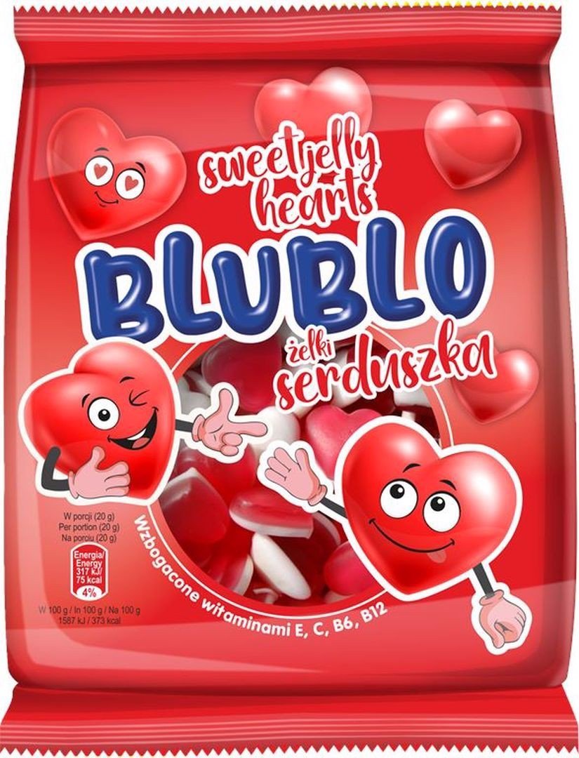 Blublo Żelki serduszka 80 g