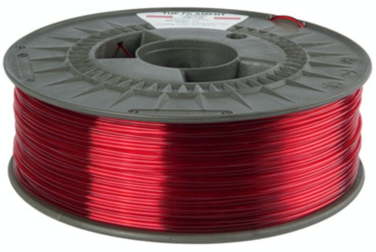 The Filament 3D filament, PETG, 1,75mm, 1000g, TF-24028, transparent red