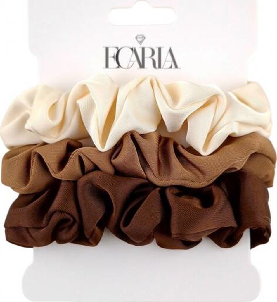 Ecarla Zestaw gumek frotek do włosów 3szt GUM158