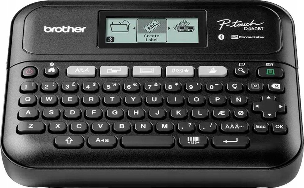Drukarka etykiet Brother Brother P-Touch PT-D460BTVP - Beschriftungsgerat - s/w - Thermotransfer - 18 mm Breite - 180 dpi - bis zu 30 mm/Sek. - USB, B