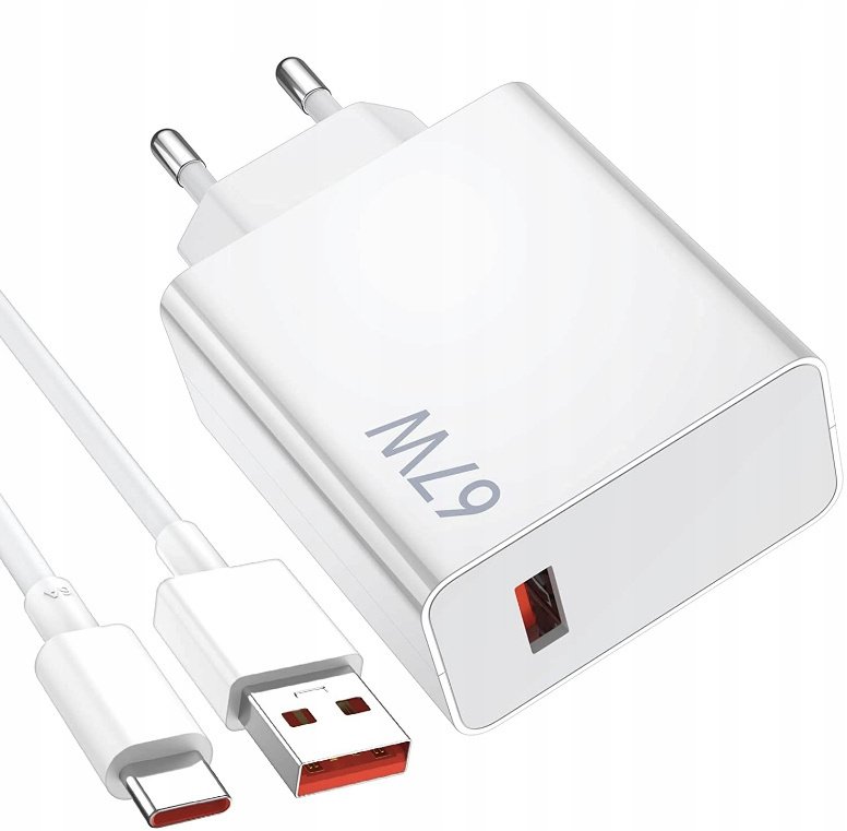 Ładowarka Xiaomi Szybka Ładowarka Sieciowa 67W MiTurbo + Kabel USB-C QC one size