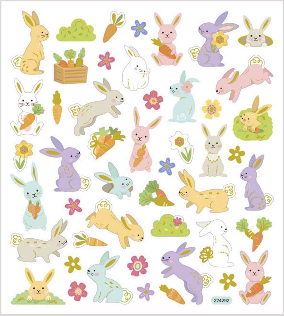 Creativ Company Naklejki Wielkanocne Zajączki