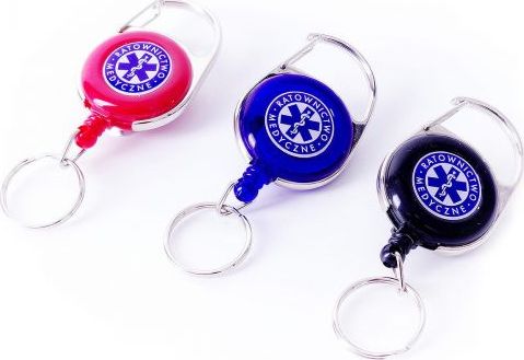 Polska Firma Retraktor RATOWNICTWO MEDYCZNE smycz zwijana do nożyczek, noża itp.