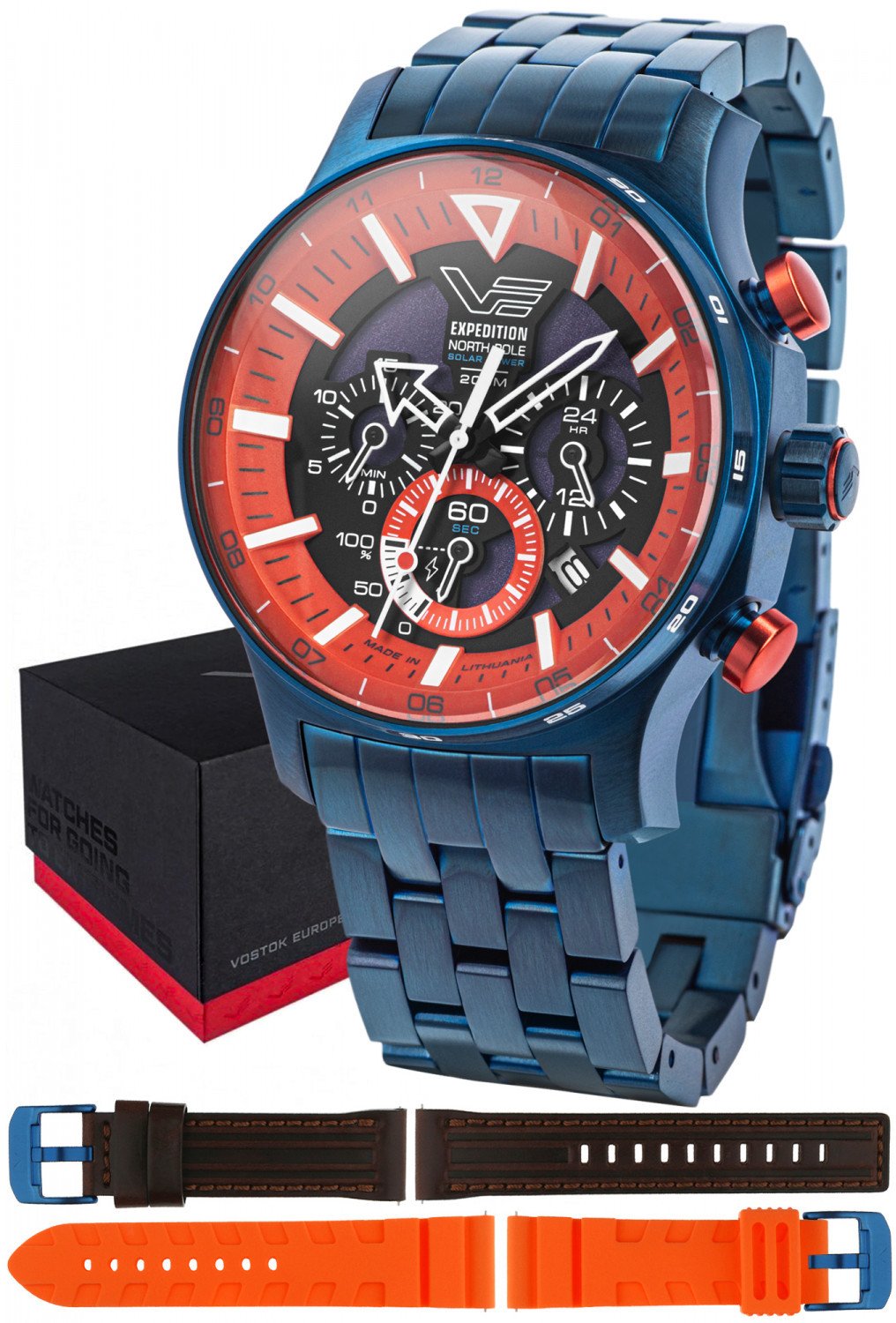 Zegarek męski Vostok Europe VR42-595D734B niebieski