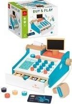 Drewniana kasa sklepowa