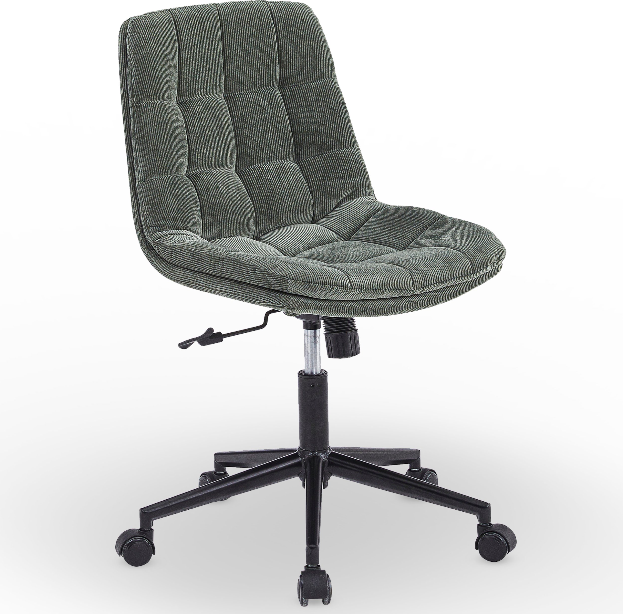 Krzesło biurowe obrotowe COMFI regulowane oliwkowe sztruks do pracy