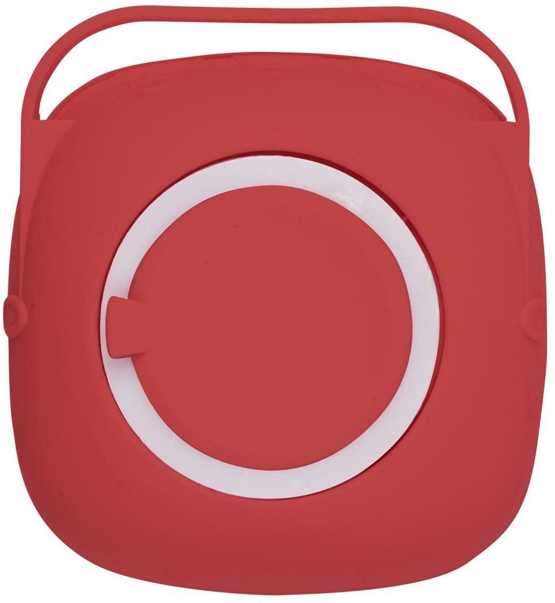 INTESI SZCZOTKA DO NACZYŃ Z POJEMNIKIEM NA PŁYN CZERWONY