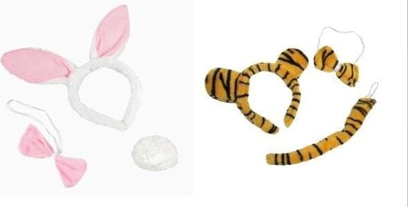 Strój - Zestaw z ogonkiem - tygrys lub królik