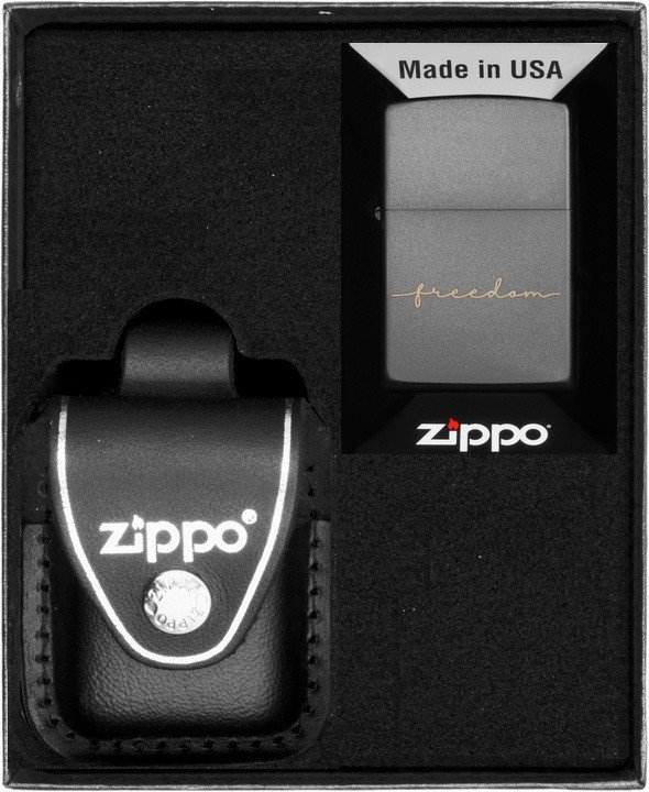 Zestaw ZIPPO Zapalniczka FREEDOM DESIGN Prezentowy No3