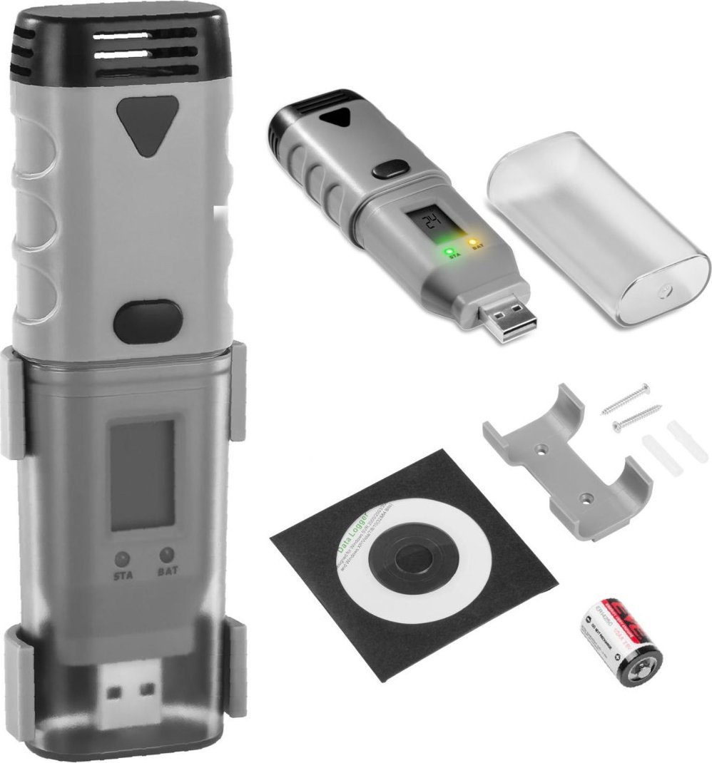 Rejestrator termperatury i wilgotności USB zakres -35 do 80C