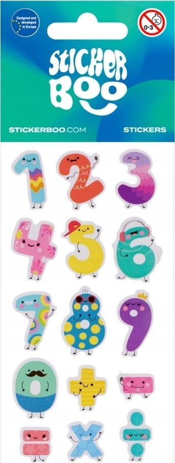 STICKERBOO NAKLEJ CYFERKI 3 66X180 S-BOO PBH 120/1800