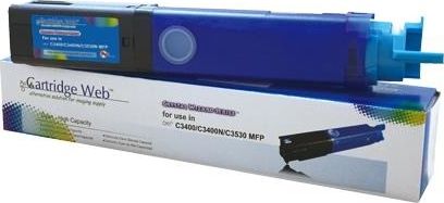 Toner Cartridge Web Cyan Zamiennik 43459331 (CW-O3400CN)