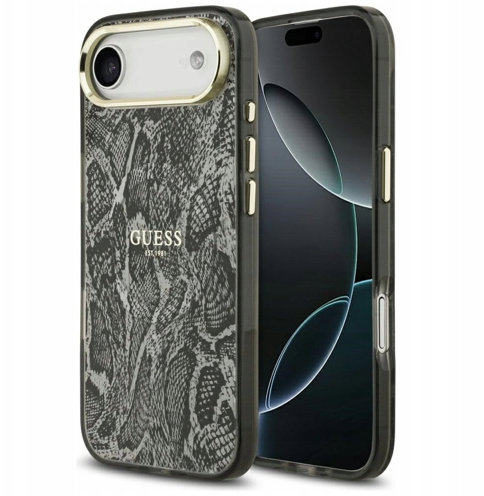 Guess Python Pattern MagSafe Case for iPhone Air Black