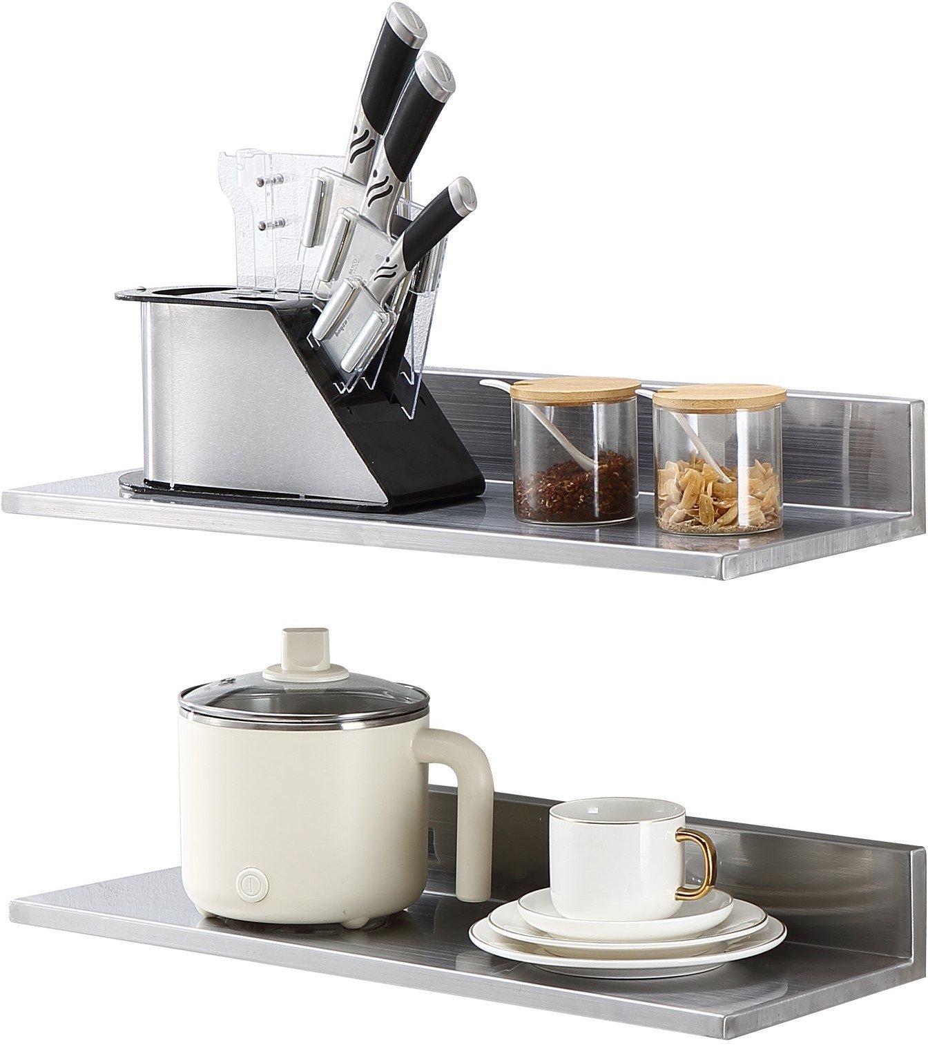 Półka Ścienna ze Stali Nierdzewnej 61 cm