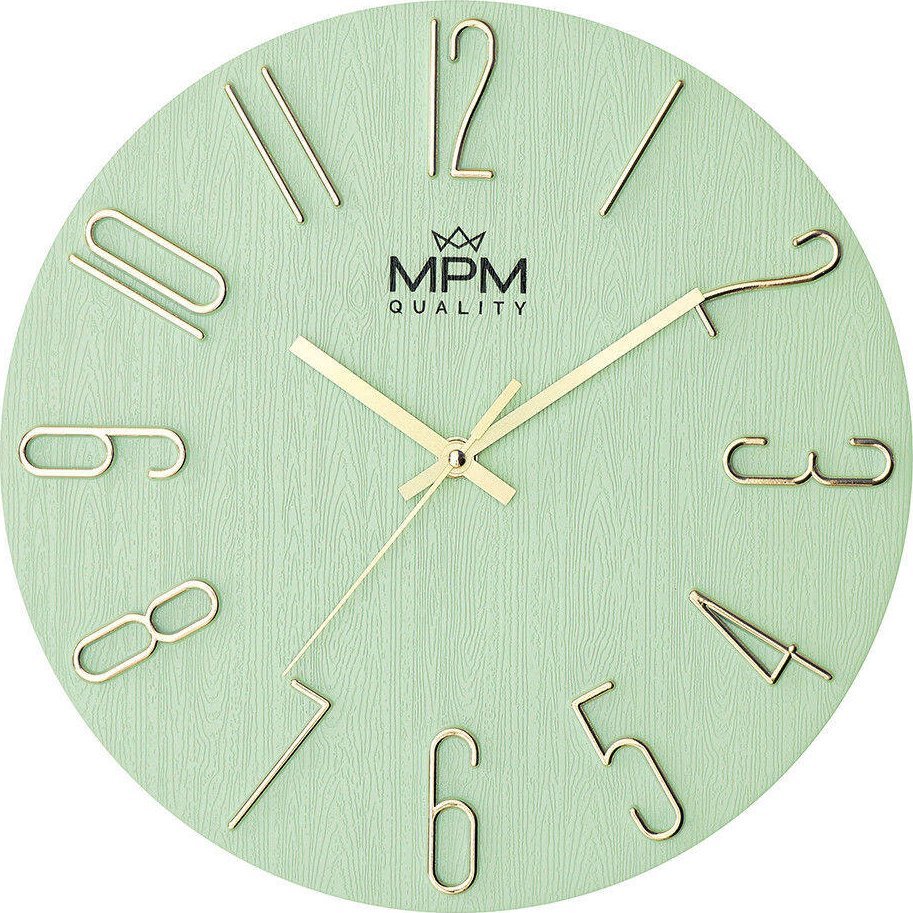 MPM Zegar ścienny MPM E01.4302.40 fi 30,5 cm cichy mechanizm .