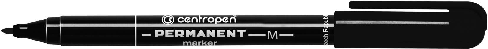 Centropen marker czarny permanentny okrągła końcówka 1,00mm (628466012)