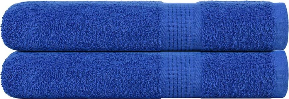vidaXL vidaXL Ręczniki, 2 szt., niebieskie, 100x200 cm, bawełna 100%