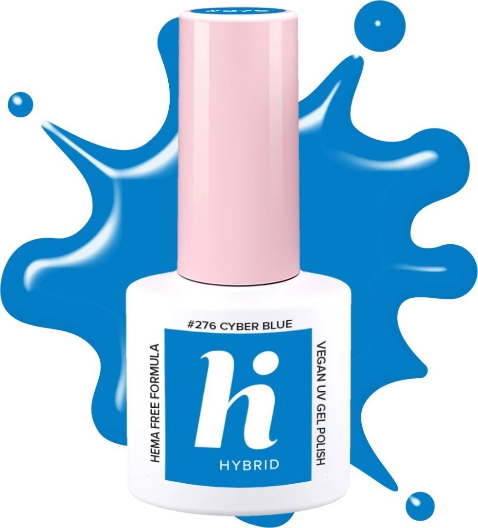 Hi Hybrid Hi Hybrid HEMA Free Lakier hybrydowy Neon #276 Cyber Blue 5ml