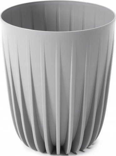 Lamela Doniczka plastikowa z wkładem Mira Eco 14,5 cm szara