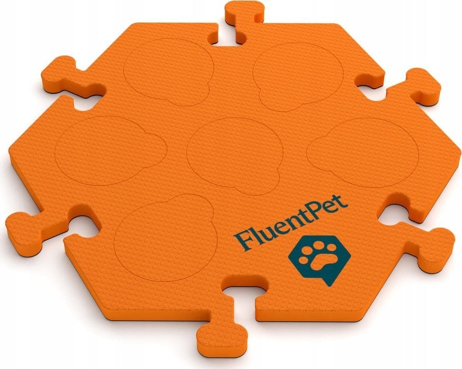 FluentPet - HexTile Compact - piankowa mata do przycisków - pomarańczowa