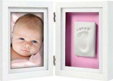 Ramka Pearhead PEARHEAD ramka składana + odcisk rączki/stópki 2 w 1 biała P63004 uniwersalny