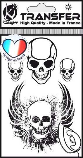 Ki-Sign Naprasow. mini Czarna Czaszki