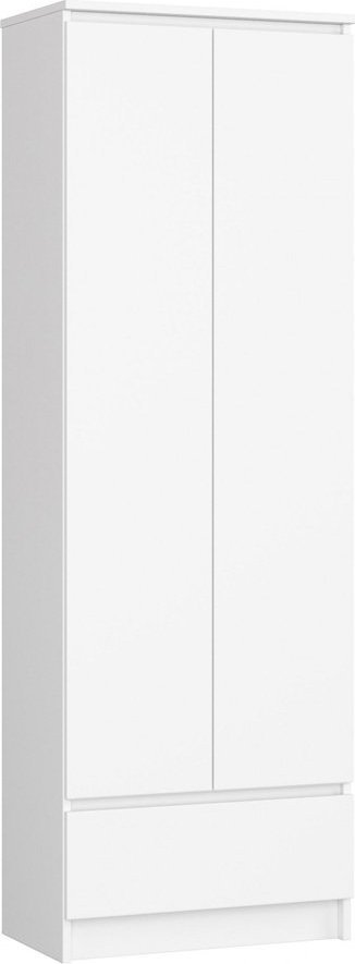 Elior Biały regał do salonu z drzwiczkami - Prima 3X