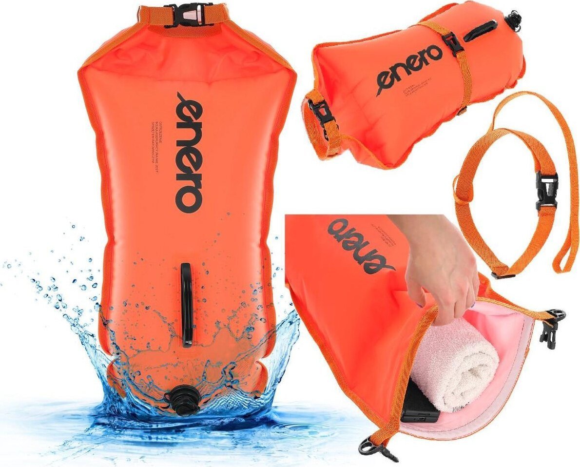 Enero Dmuchana bojka deska asekuracyjna sucha kieszeń 2w1 Enero 72x36cm