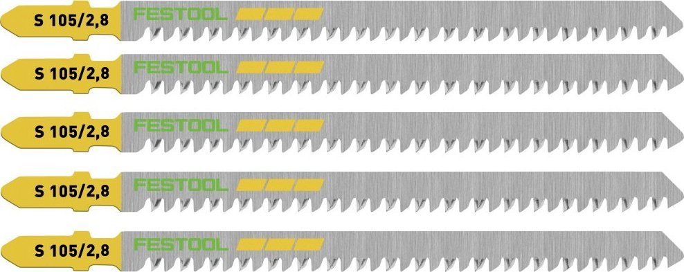 Festool Brzeszczoty do drewna wyrzynarki proste cięcie S 105/2,8 5szt. FESTOOL