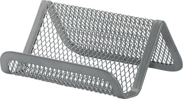 QConnect Stojak na wizytówki Q-Connect metalowy srebrny -