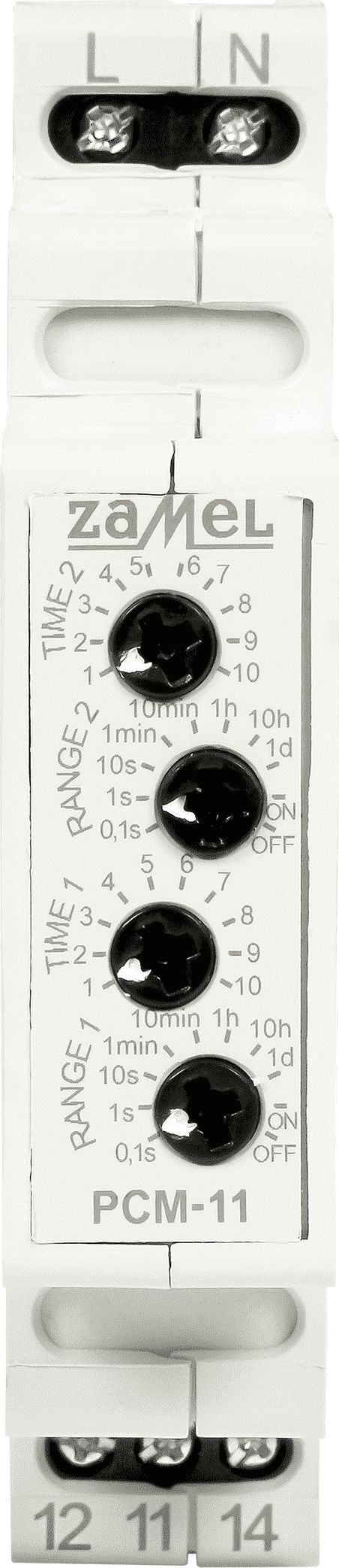 Zamel przekaźnik czasowy cykliczny o nastawie 2-czasów 16A 230VAC PCM-11 (EXT10000262)