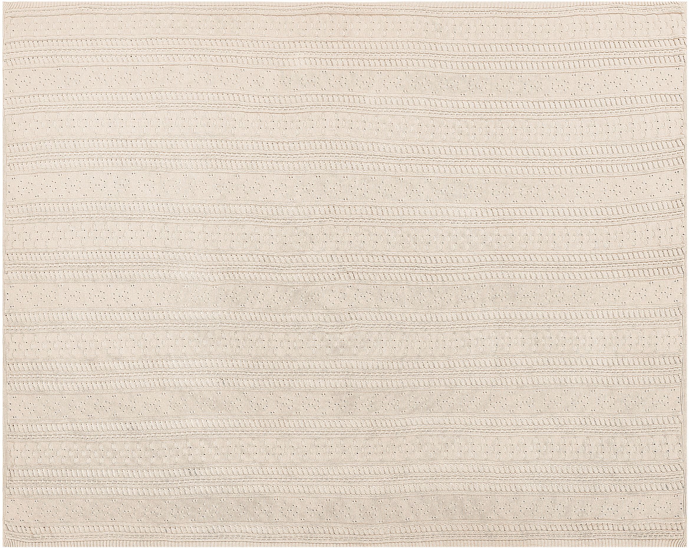 Narzuta na łóżko DAULET Bawełna 150 x 200 cm Jasnobeżowy