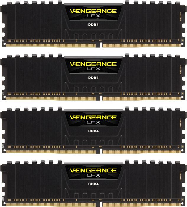 Pamięć Corsair Vengeance LPX, DDR4, 64 GB, 2666MHz, CL16 (CMK64GX4M4A2666C16)