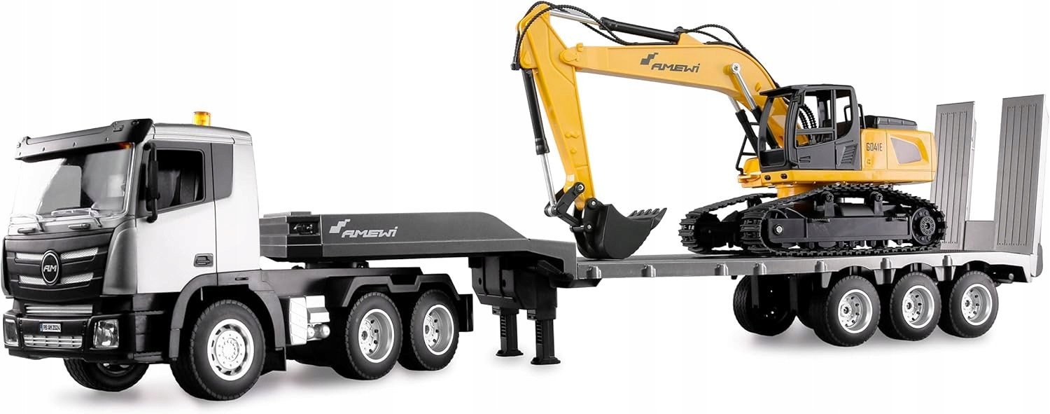 Amewi 2-in-1 Tieflader/Bagger-Set G836E/G041E 1:24 RTR