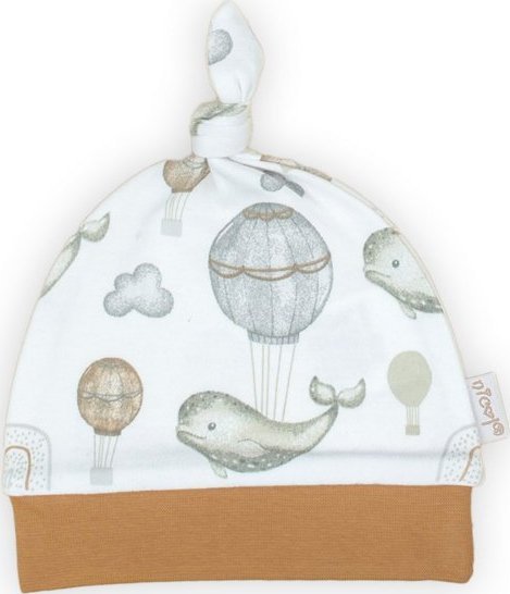 NICOL Czapka niemowlęca awełniana dla chłopca Nicol Miki 62