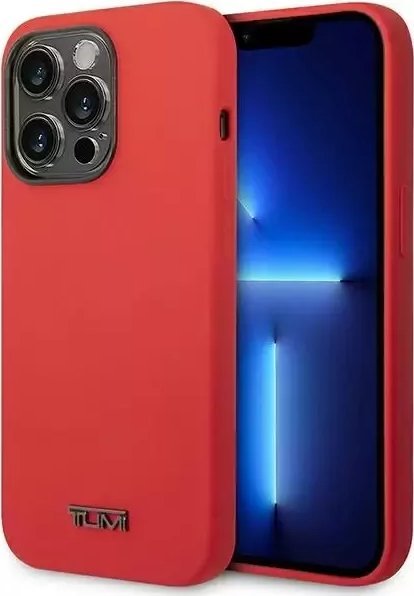 4kom.pl Etui na telefon Tumi Liquid Silicone hardcase do iPhone 14 Pro Max czerwony/red