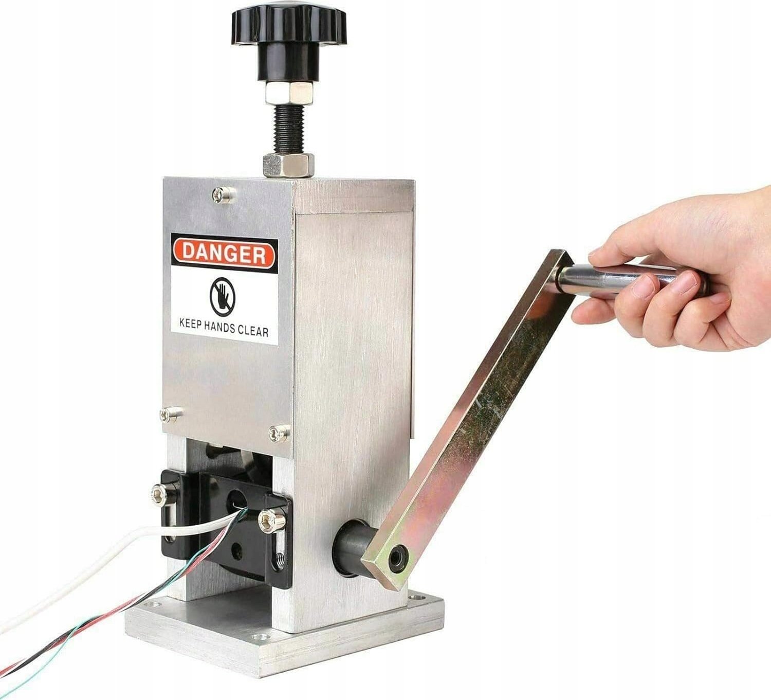 Korbi RĘCZNA KOROWARKA MASZYNA DO ŚCIĄGANIA IZOLACJI KABLI PRZEWODÓW NA WIERTARKĘ