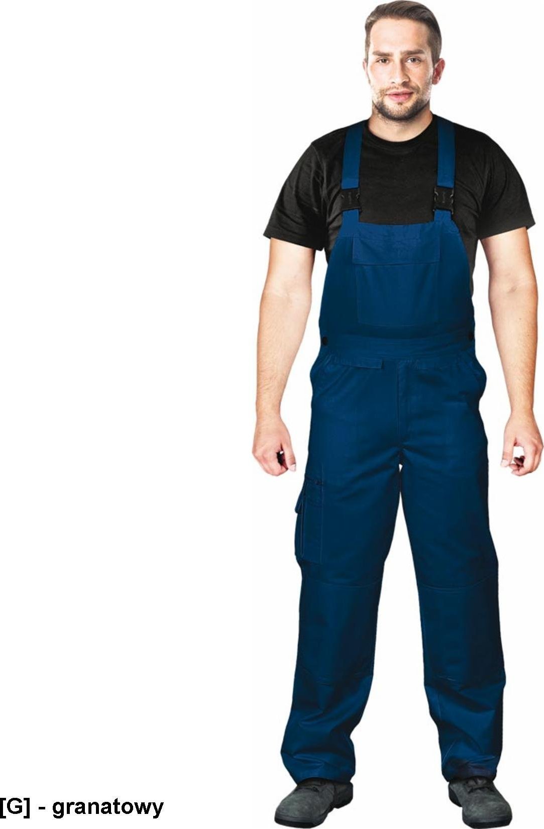 R.E.I.S. LH-BISTER - spodnie ochronne ogrodniczki odzież ochronna - granatowy 48