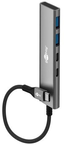 Slim 4-portowy koncentrator USB, USB-C™ na USB-C™/USB-A, 5 Gbit/s